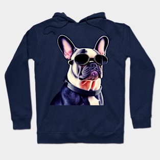 Frenchie with Sunglasses Hoodie